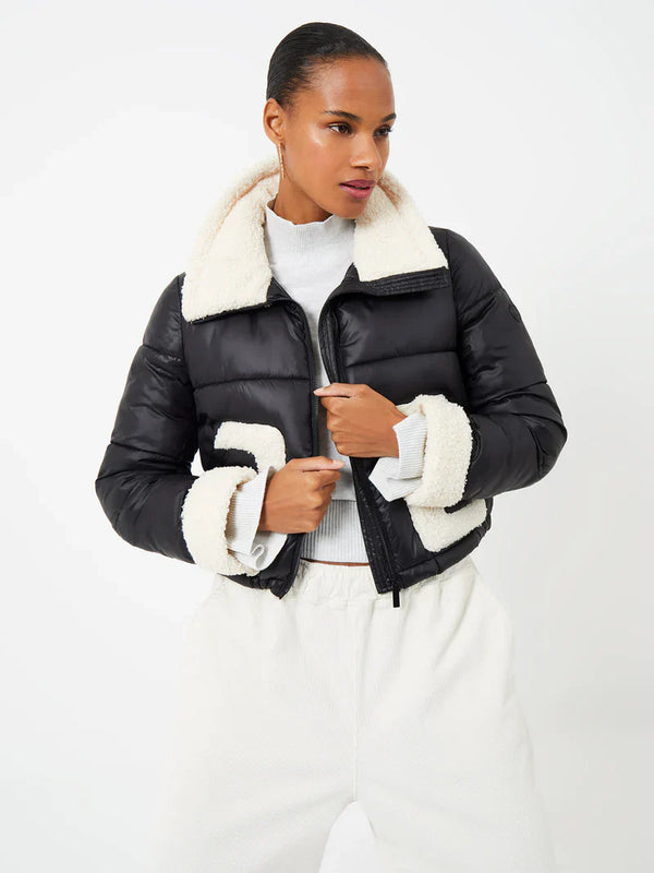 Shop Women Black Puffer Jacket By Precious Outfits