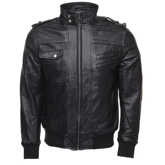 Iron Hawk bomber jacket with elastic cuffs and multiple pockets