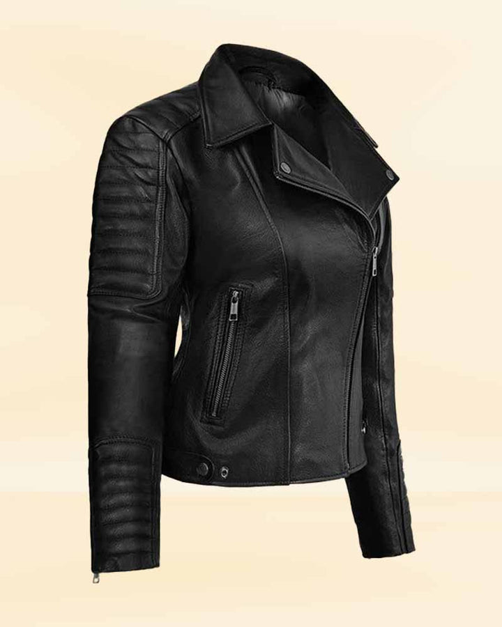 Women's Motorcycle Leather Jacket