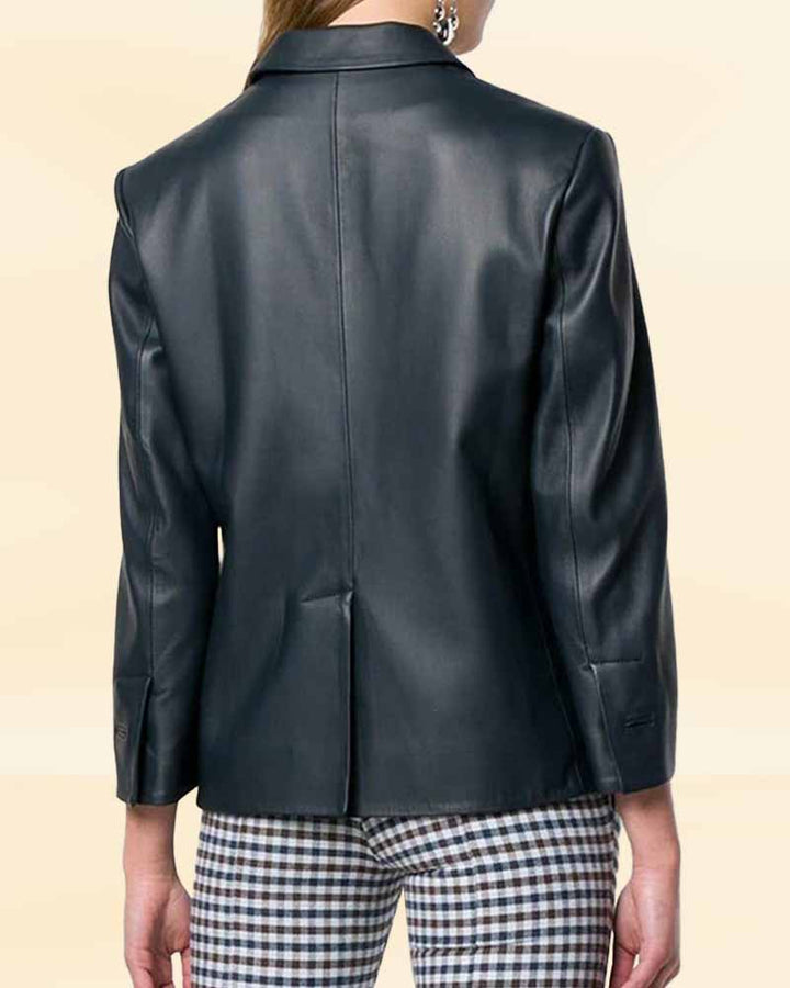 High-quality leather trench coat perfect for all seasons