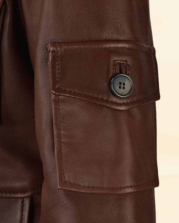 Pure Napa Sheep Skin Leather Katherine Heigl Jacket for women in USA