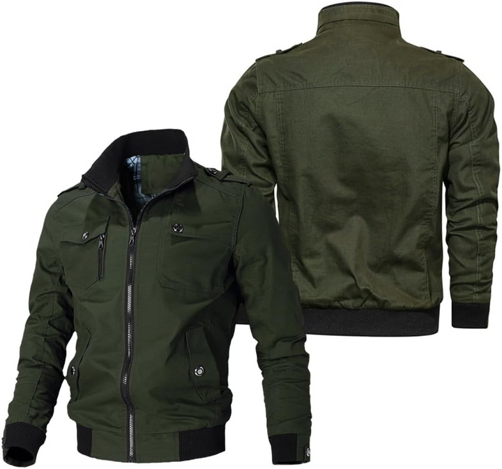 men’s casual military bomber jacket