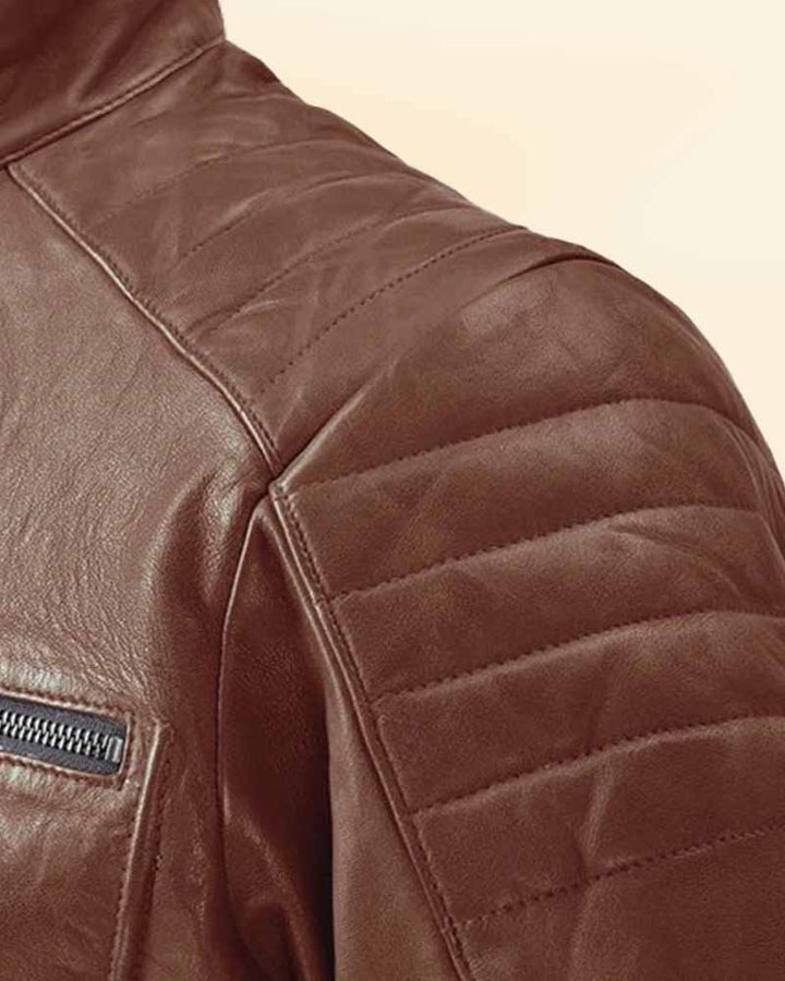 Pure Napa Sheep Skin Soft Leather Biker Jacket in usa